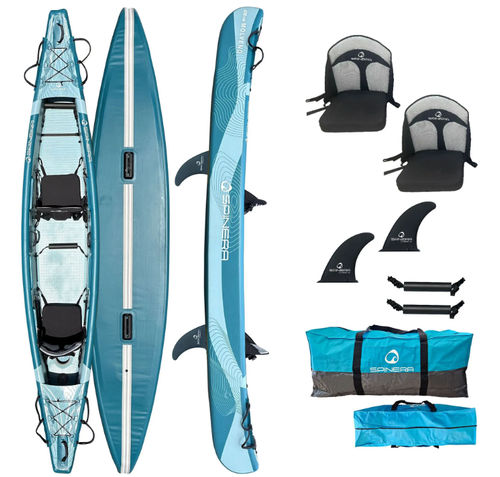 Kayak sit-on-top - Molveno 430 - Spinera - gonflable / de loisir / pour adulte