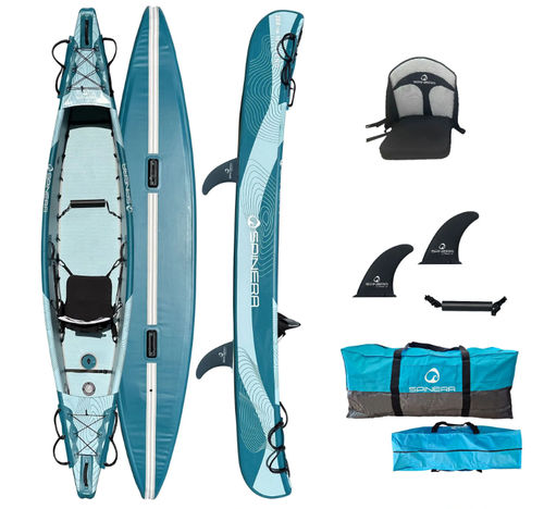 Kayak sit-on-top - Molveno 380 - Spinera - gonflable / de loisir / pour adulte