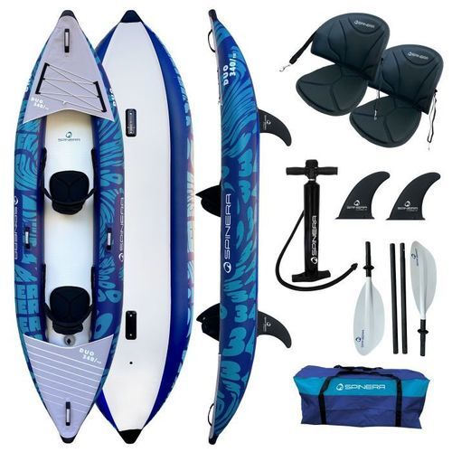 Kayak sit-on-top - Duo 340 - Spinera - gonflable / de loisir / pour adulte