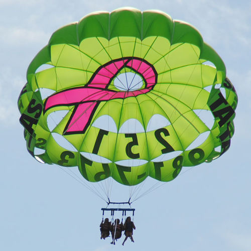 Parachute ascensionnel sur mesure - XXTREME 37.5 - CUSTOM CHUTES - pour vent fort / pour le lancement du bateau / 1-2 places