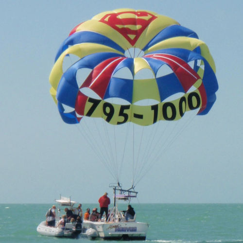 Parachute ascensionnel sur mesure - XXTREME 35.5 - CUSTOM CHUTES - pour vent fort / pour le lancement du bateau / 1-2 places