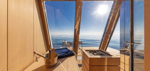 Sauna finlandais - A60 Full Cabin - Carmenta - en bois / pour yacht