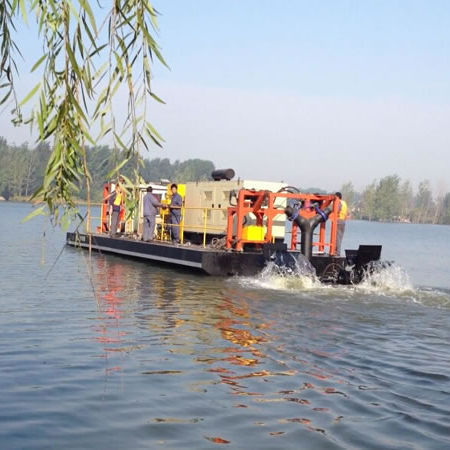 Drague suceuse à désagrégateur - Weed - Qingzhou Yongsheng dredging equipment.co.ltd - catamaran