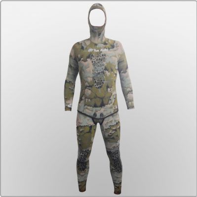 Combinaison en néoprène de chasse sous-marine - Triton X Inc (Rob Allen Diving) - à cagoule / deux pièces / 5 mm