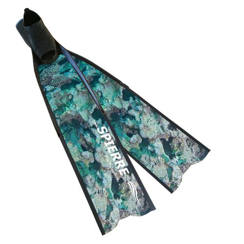Palme de chasse sous-marine - 3D MAUII - Spierre - en carbone / chaussante
