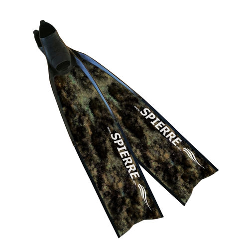 Palme de chasse sous-marine - 3D DARK - Spierre - en carbone / chaussante