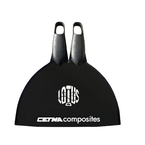 Monopalme pour l'apnée - Lotus  - Cetma Composites Srl - en caoutchouc / chaussante / noire