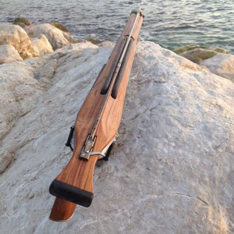 Arbalète de chasse sous-marine en bois - DOUBLE ROLL' DENTEX LASER  - Carl's Guns