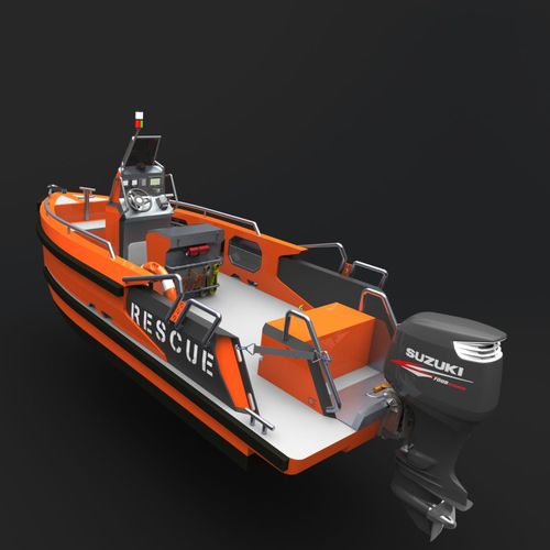 Bateau de sauvetage - 650R - SEAX BOATS - hors-bord