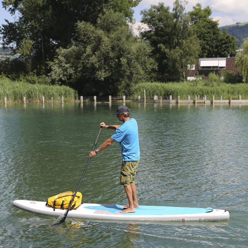 Stand-up paddle gonflable - SHARK 12'6'' - Airboard - de randonnée / pour fitness / débutant