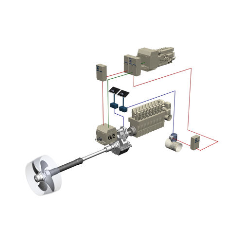Système de propulsion pour navire - HYBRID - Brunvoll - hélice à pas variable contrôlable / ligne d'arbre / hybride diesel-électrique