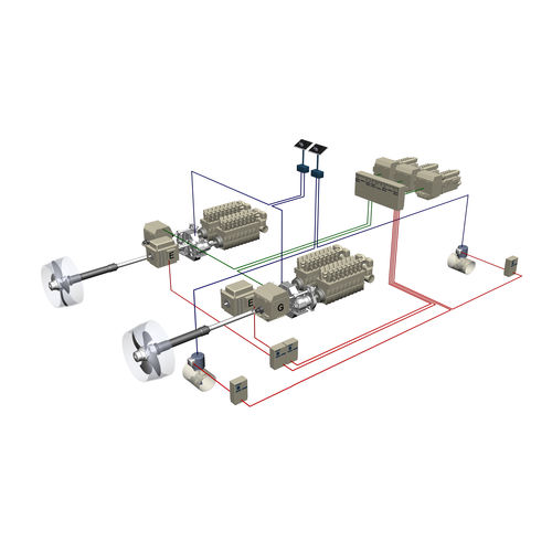Système de propulsion pour navire - COMPLEX HYBRID  - Brunvoll - hélice à pas variable contrôlable / ligne d'arbre / hybride diesel-électrique