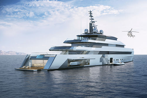 Mega-yacht de croisière - VITRUVIUS - TURQUOISE YACHTS - raised pilothouse / 7 cabines / en acier