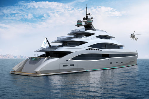 Mega-yacht de croisière - LYRA - TURQUOISE YACHTS - raised pilothouse / 7 cabines / en acier
