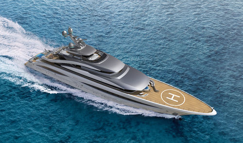 Mega-yacht de croisière - BORA - TURQUOISE YACHTS - raised pilothouse / 10 cabines / en acier