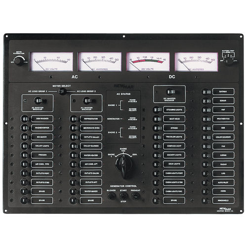 Tableau de commande pour bateau - ES-5 - NewMar - pour circuit électrique