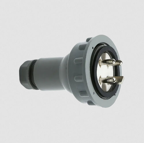 Prise électrique étanche pour navire - CTF2-2 - Yuhuan Huaji Marine Electrical Appliance co. Ltd. - mâle / avec capot de protection