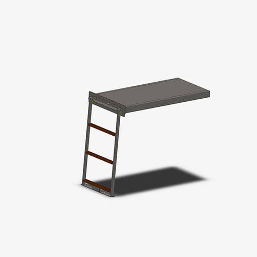 Échelle pour yacht - Natural - GZ NAUTIC DIVISION - escamotable / de baignade / pour plate-forme