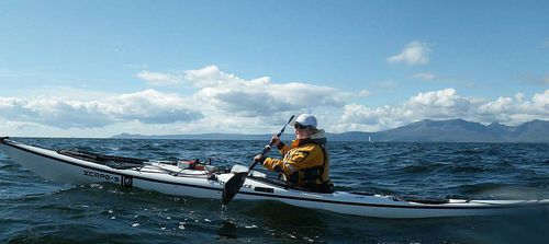Kayak de randonnée - xcape series - Tiderace Sea Kayaks - pour adulte / monoplace