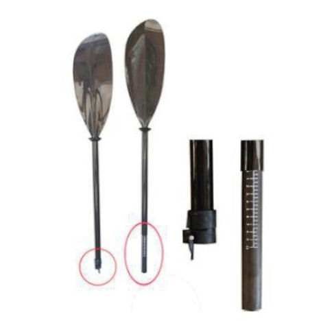 Pagaie pour kayak - FIT-CP101 - JINHUA FIT Industry & Development Co., Ltd - de course / asymétrique / double
