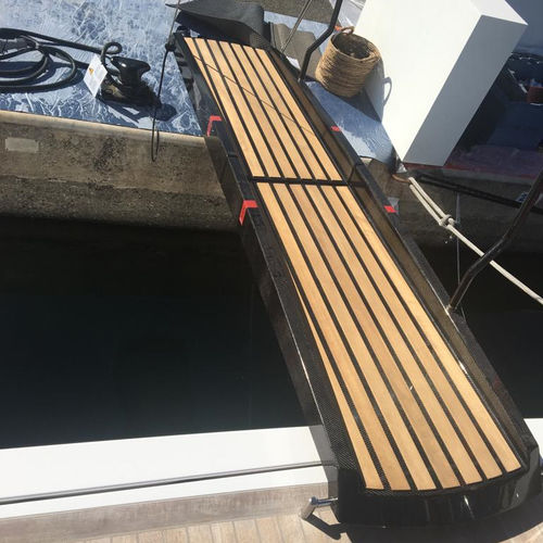 Passerelle pour bateau - D1.1 - CARBON EQUIPMENT ltd - pour yacht / pliante / en carbone
