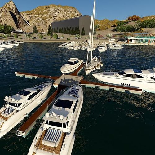 Ponton flottant - OFFSHORE  - HSB Marine  - d'amarrage / pour marina