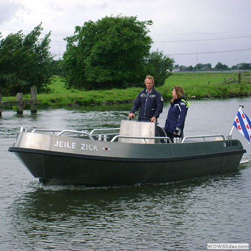 Coque open in-bord - 666 - Alufleet B.V. - diesel / à console centrale / en aluminium