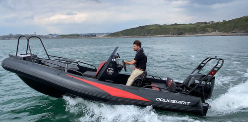 Bateau pneumatique hors-bord - 585  - AQUASPIRIT - RIB / à console centrale / open