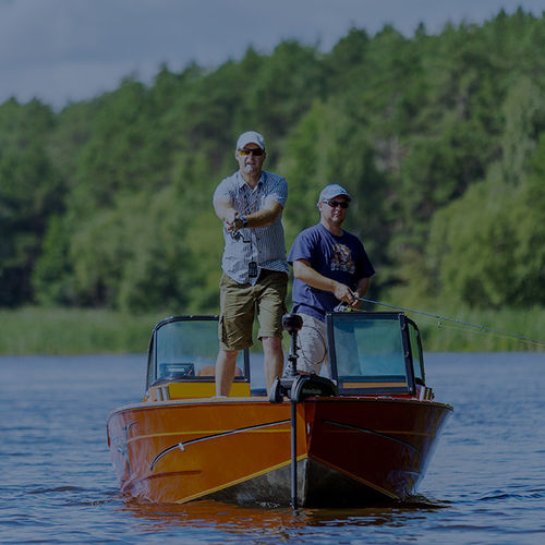 Bass boat hors-bord - 475 EVO - BoatLab LLC - à double console / de pêche sportive / en aluminium