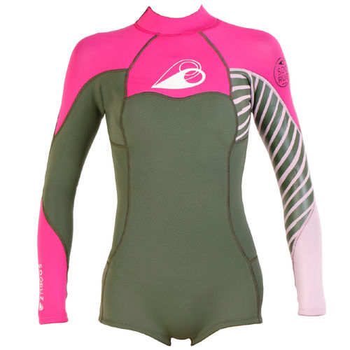 Combinaison en néoprène de surf - DIVINE Ls Back-zip Series - SOÖRUZ SURFWEAR COMPANY - intégrale / à manches longues / shorty