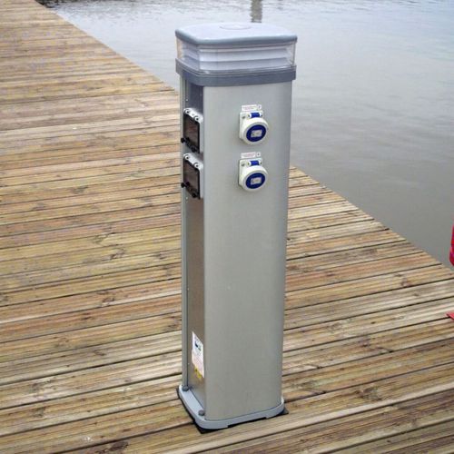 Borne de distribution électrique - Pump Out Stations - Top Marine OÜ - de distribution d'eau / pour ponton / en aluminium