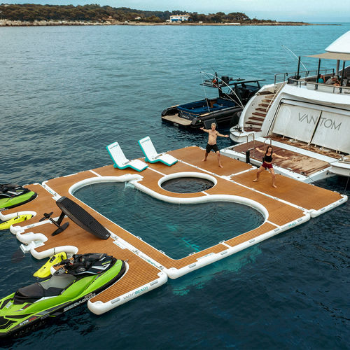 Piscine flottante - Superior 8.20 - YACHTBEACH – JetXtender - pour yacht / modulable / anti-méduse