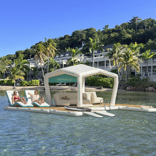 Plateforme flottante - Square Pavilion 3.08 - YACHTBEACH – JetXtender - gonflable / pour bateau / pour yacht