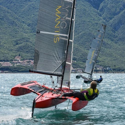 Voilier à foil - Flying Mantis - trimaran / daysailer / en carbone