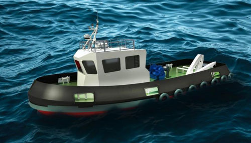 Bateau professionnel remorqueur - 19m - marinnor - in-bord / diesel