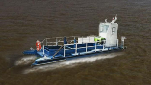 Bateau de service - 8m - marinnor - bateau de récupération des hydrocarbures / hors-bord / diesel