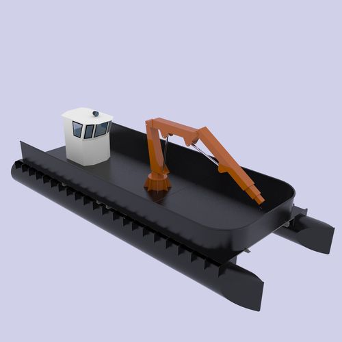 Bateau pour l'aquaculture - akuakare - catamaran / in-bord