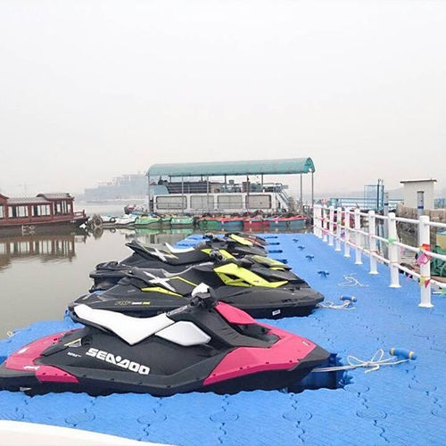 Ponton flottant - Shanghai Qihua Waterborne Engineering Construction Co., Ltd - d'amarrage / pour jet-ski / en PEHD