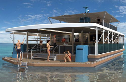 Plateforme flottante - SUNSET-Ô - KAYFLO - multifonction / pour marina / pour base de loisirs