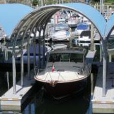 Abri pour bateau - Thunderbird - International Marine Floatation Systems, Inc. (IMFS) - adaptable sur ponton