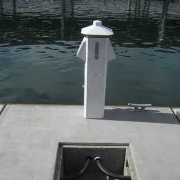 Borne de distribution électrique - Kennewick - International Marine Floatation Systems, Inc. (IMFS) - pour ponton