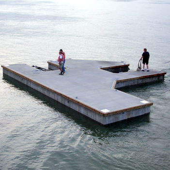 Ponton flottant - International Marine Floatation Systems, Inc. (IMFS) - d'amarrage / pour marina / sur mesure