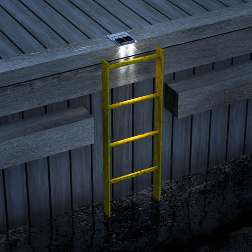 Éclairage pour ponton à LED - marinaLightUnit - PORT-SAFETY - solaire