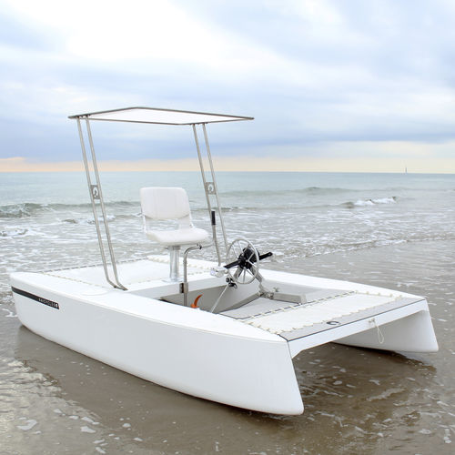 Bateau à pédales monoplace - ZEN X1 - KAICYCLES™ - blanc / propulsion électrique