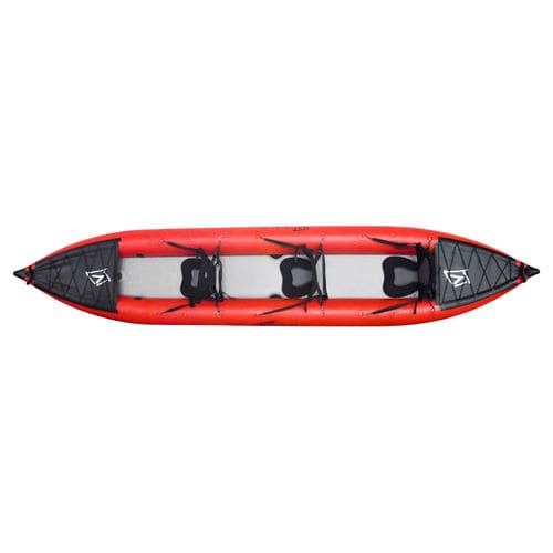 Canoë gonflable - Verano  - Hou Canoes - multiusage / 3 places / rouge
