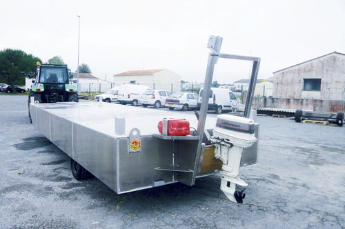 Remorque pour l'aquaculture - Mulot Naval - pour bateau professionnel / à 2 essieux / à 1 essieu