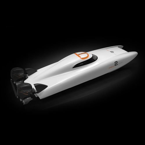 Runabout hors-bord - HyperCat 32 - Swecat Racing AB - bimoteur / hard-top / de sport
