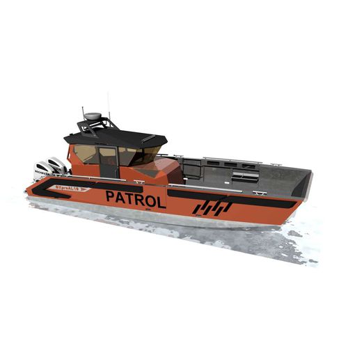 Bateau de surveillance - OXpro AL10 - Hatløy Maritime AS - bateau de sauvetage / bateau de travail / bateau de support pour la plongée