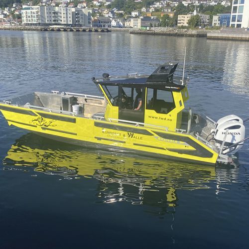 Bateau de support pour la plongée - OXpro AL8 dive - Hatløy Maritime AS - hors-bord / en aluminium