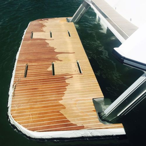 Plateforme avec moteur électrique - NL1496 NL2136 - NOVAL - de baignade / pour yacht